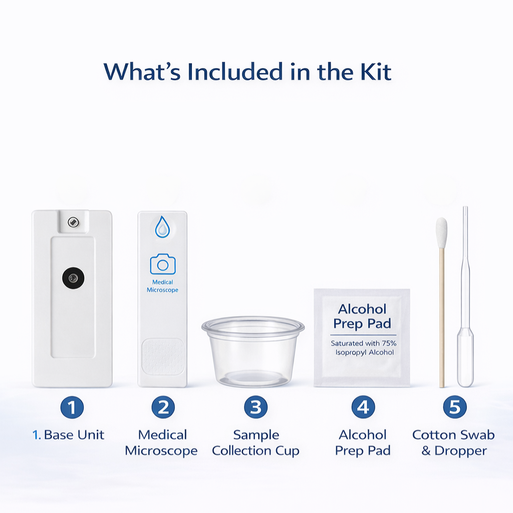 Home Sperm Microscope Kit — See It Live on Your Phone