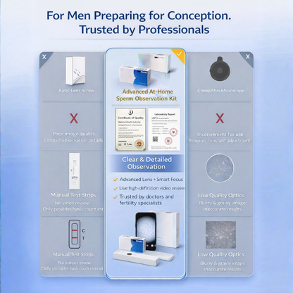 Home Sperm Microscope Kit — See It Live on Your Phone