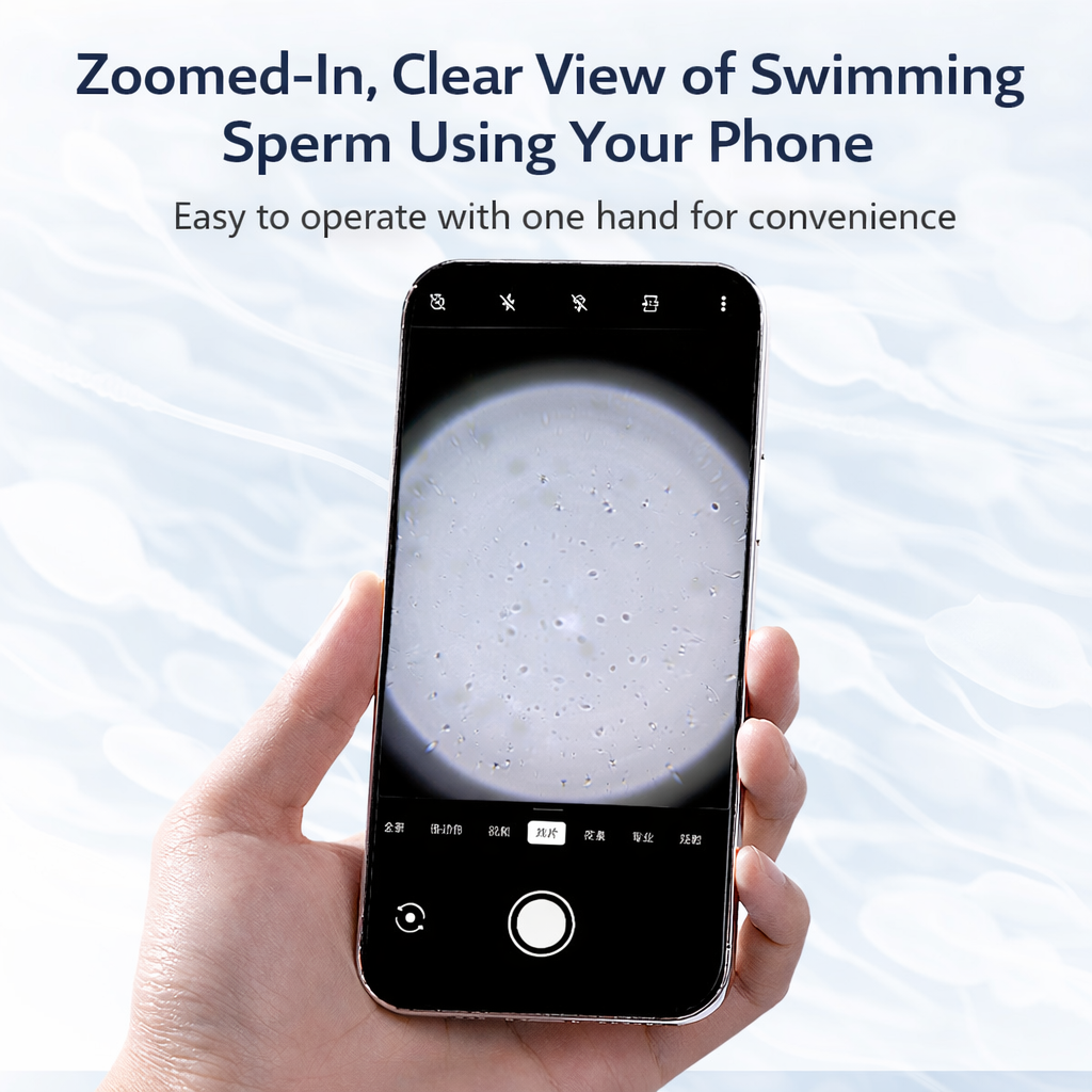 Home Sperm Microscope Kit — See It Live on Your Phone