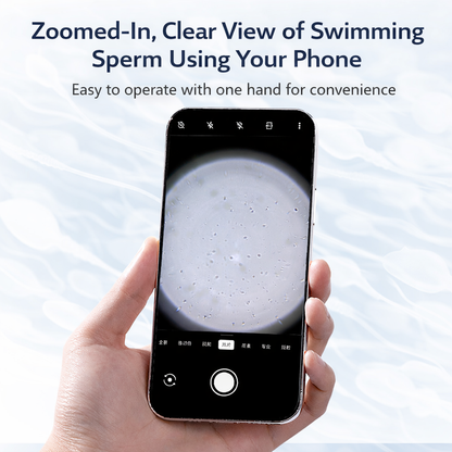 Home Sperm Microscope Kit — See It Live on Your Phone