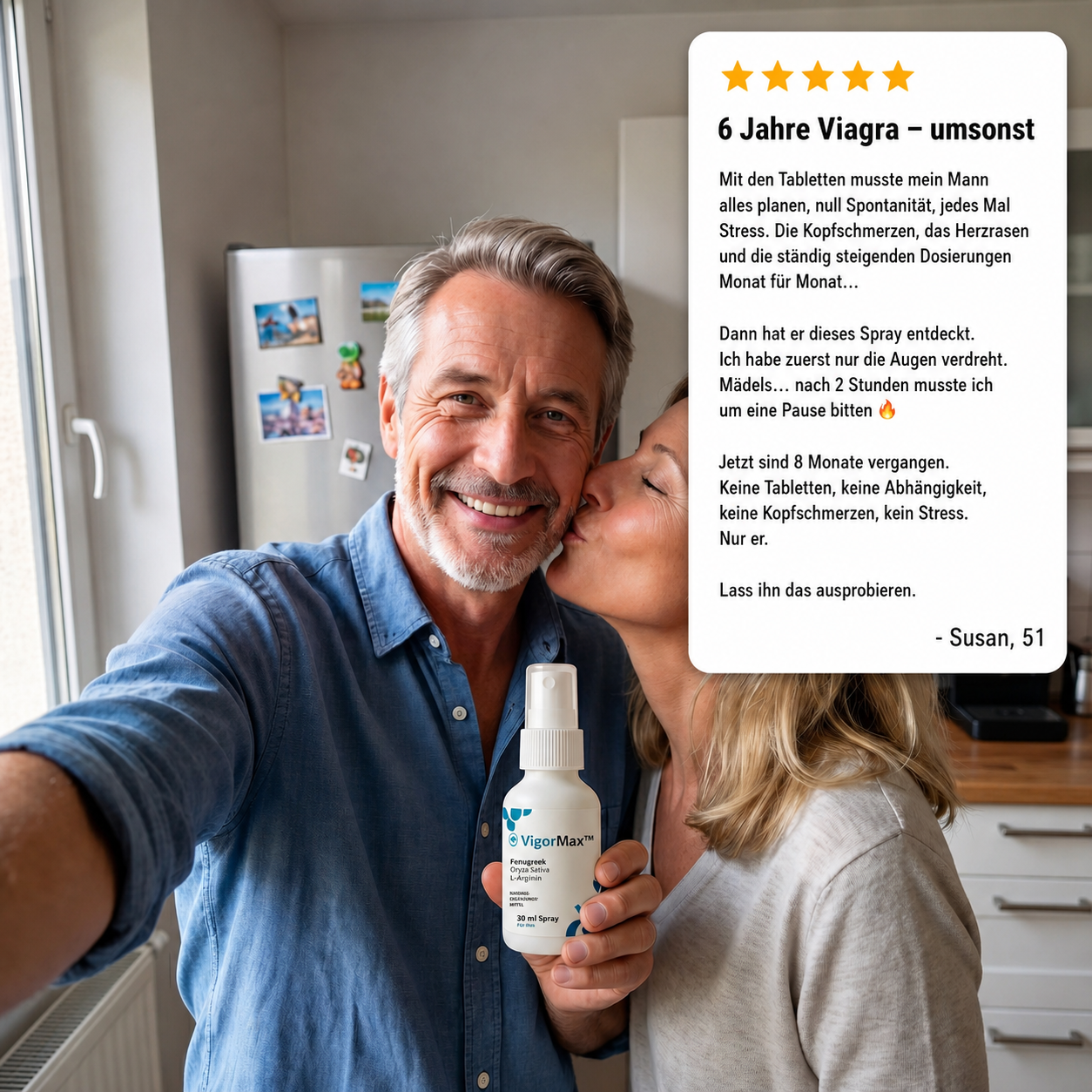 VigorMax Potenzspray - Hart in Sekunden, ohne Pillen