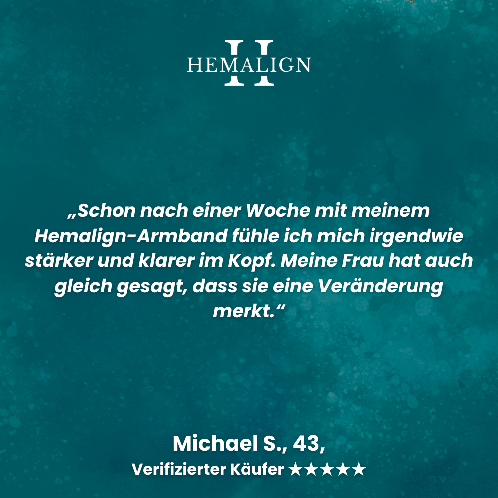 Hemalign™ Hämatit-Armband – Für spürbar mehr männliche Energie